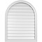 Ekena Millwork Round Top Surface Mount PVC Gable Vent: Functional, w/ 2"W x 1-1/2"P Brickmould Frame, 28"W x 36"H GVPRT28X3602SF - alternate 1